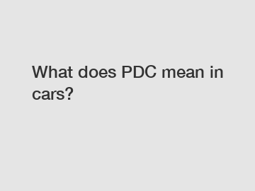 What does PDC mean in cars?