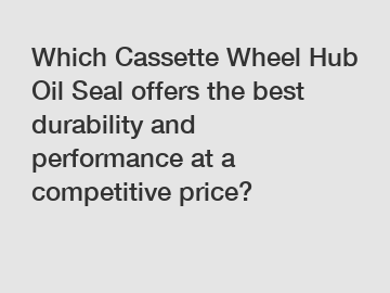 Which Cassette Wheel Hub Oil Seal offers the best durability and performance at a competitive price?