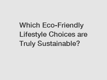 Which Eco-Friendly Lifestyle Choices are Truly Sustainable?