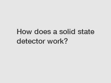 How does a solid state detector work?