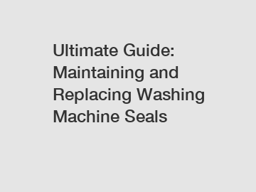 Ultimate Guide: Maintaining and Replacing Washing Machine Seals