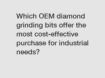 Which OEM diamond grinding bits offer the most cost-effective purchase for industrial needs?